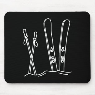 Skiing Snow Ski Winter Nature Alpine Mountain Skie Mouse Pad