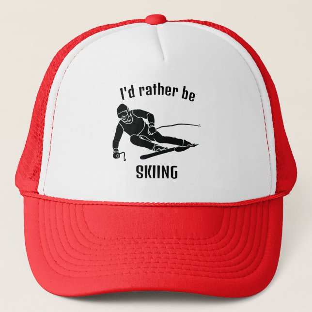 Skiing Snow Sports Design Hat (Front)