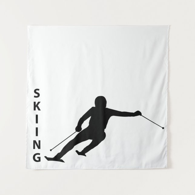 Skiing Tapestry (Front)
