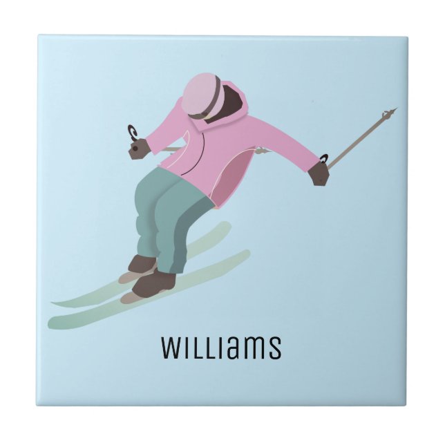 Skiing Tile (Front)