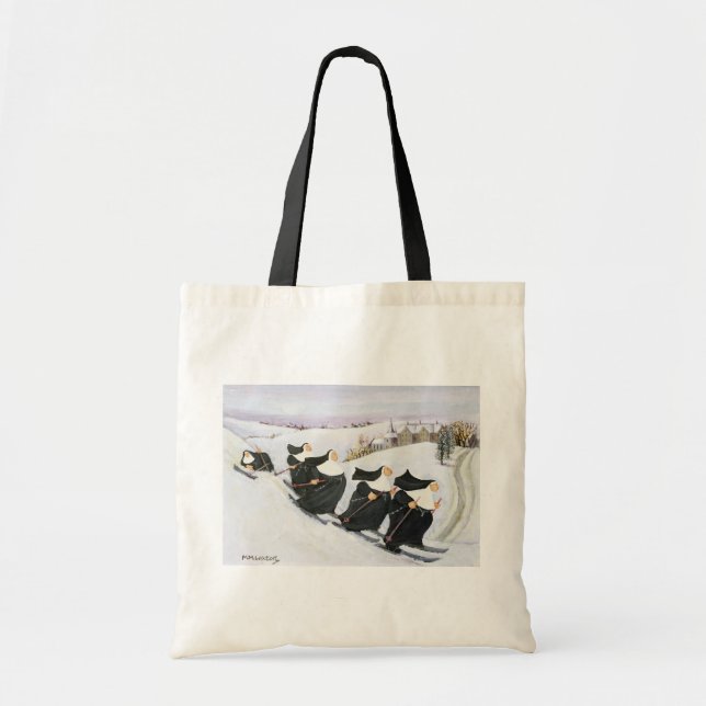 Skiing Tote Bag (Front)