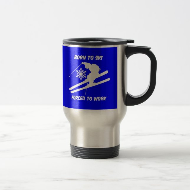 Skiing Travel Mug (Right)
