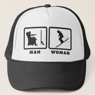 Skiing Trucker Hat