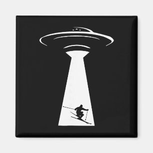 Skiing Ufo Ski Snow Skiing Downhill Skiing Magnet