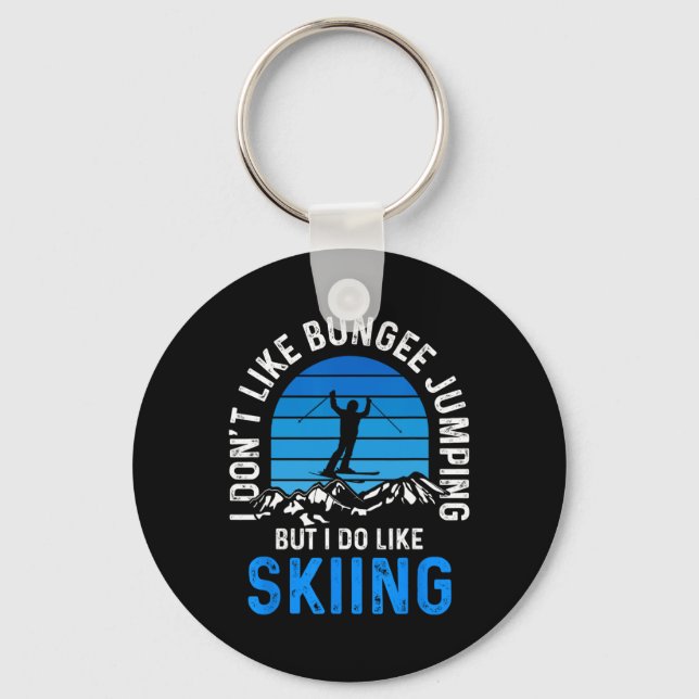 Skiing Water Ski Vaccation Lover  Key Ring (Front)