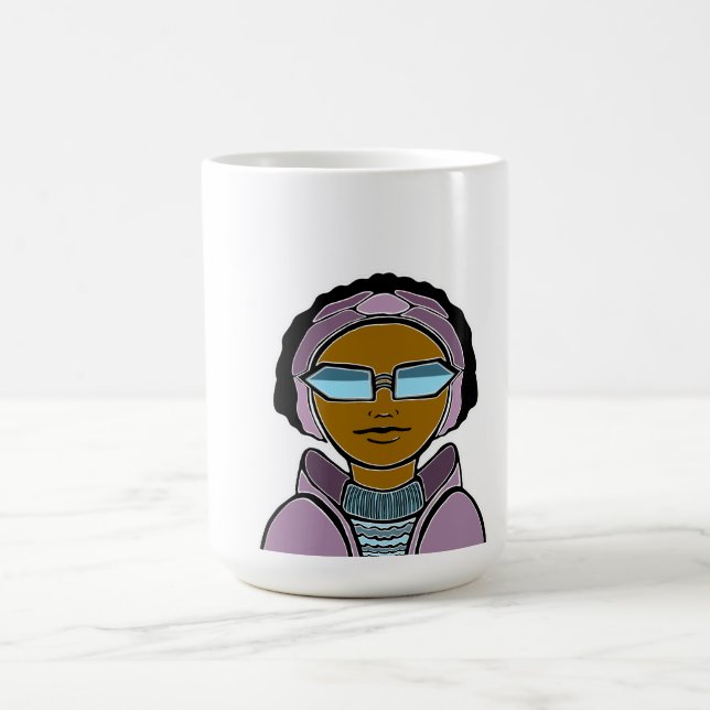 Skiing winter coffee mug (Center)