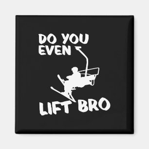 Skiing Winter Sports Gift - Skier Ski Do You Even  Magnet