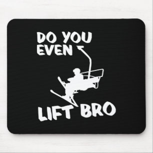 Skiing Winter Sports Gift - Skier Ski Do You Even Mouse Pad