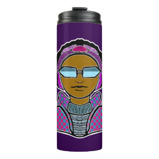 Skiing winter thermal tumbler