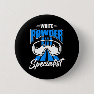Skiing Winter Vaccation Ski Lover 6 Cm Round Badge