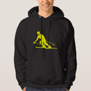 Skiing - Yellow Hoodie