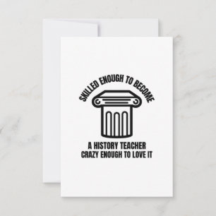 Skilled History teacher Thank You Card