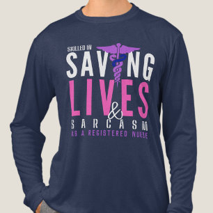 Skilled in Saving Lives - Emergency Room Nurse Tri-Blend Shirt