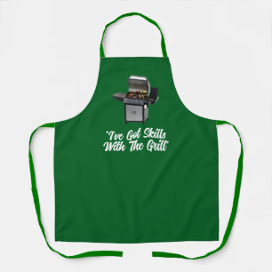 "Skills" All-Over Print Apron, Medium Apron