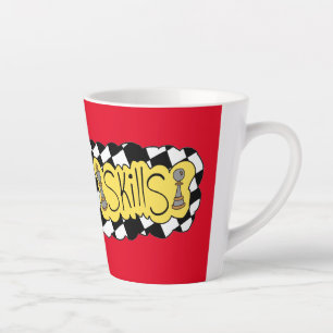 skills chess latte mug