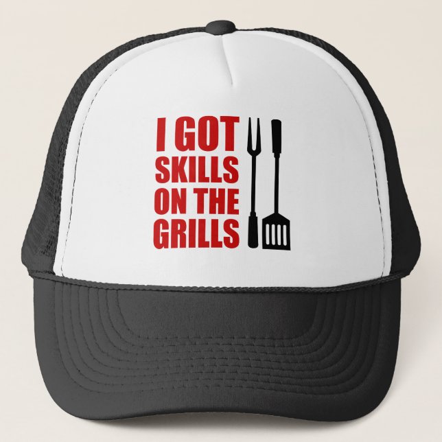 Skills On The Grills Trucker Hat (Front)
