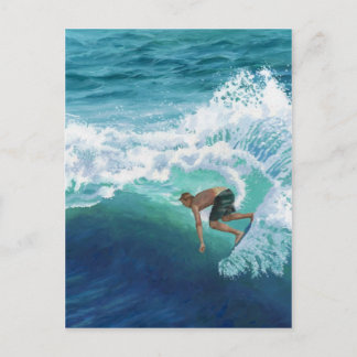 Skimboard Surfer Postcard
