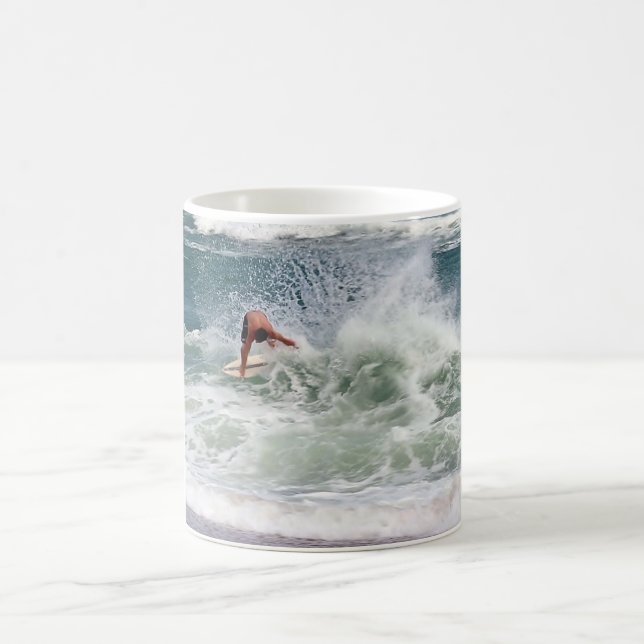 Skimboarding by Shirley Taylor Coffee Mug (Center)