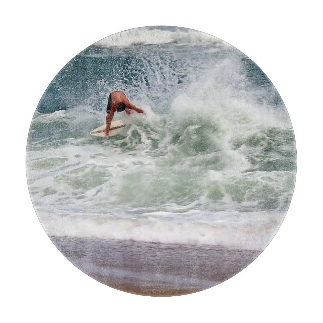 Skimboarding by Shirley Taylor Cutting Board (Front)
