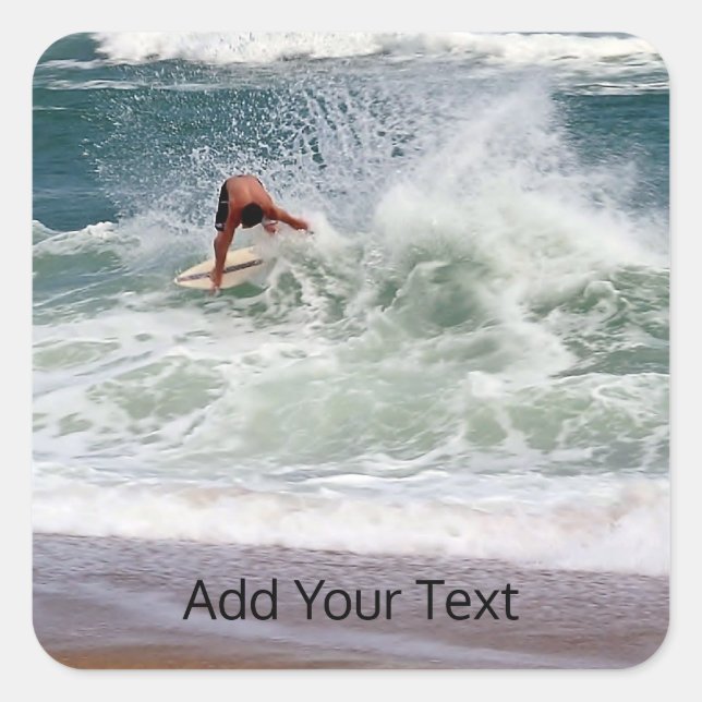 Skimboarding by Shirley Taylor Square Sticker (Front)