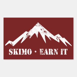 Skimo, Earn It Rectangular Sticker