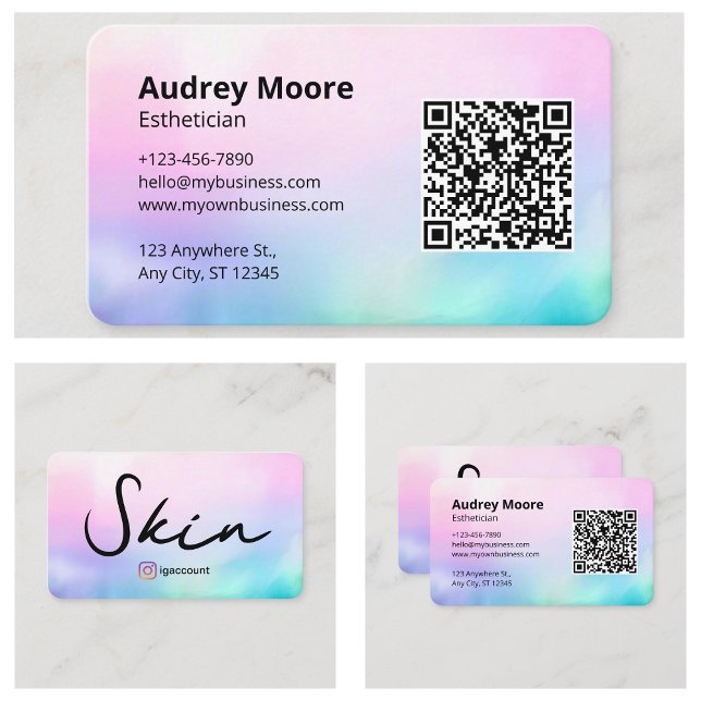 Skin Aesthetician Modern Design Salon Spa Business Card (Skin Esthetician Modern Design Salon Spa Business Card
)