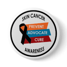 Skin Cancer Awareness 3" Large Badge
