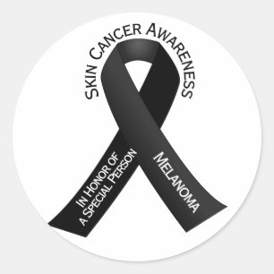 Skin Cancer Awareness Classic Round Sticker