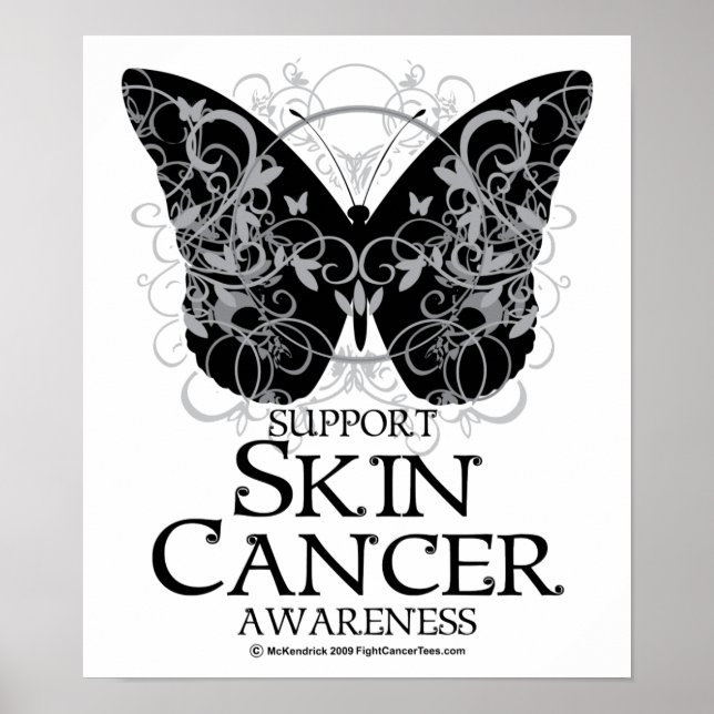 Skin Cancer Butterfly 2 Poster (Front)