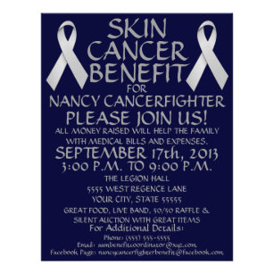 Skin Cancer Ribbon Benefit Flyer