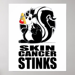Skin Cancer Stinks Poster