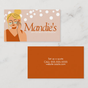Skin Care Aesthetician Business Salon  Card