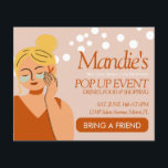 Skin Care Aesthetician Business Salon Pop Up Event Flyer<br><div class="desc">Branding Business Postcards for estheticians -Pop Up Event Flyers</div>