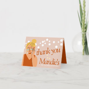 Skin Care Aesthetician Business Salon Thank You Card