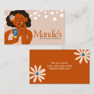 Skin Care Aesthetician Women Business Salon  Flora Card