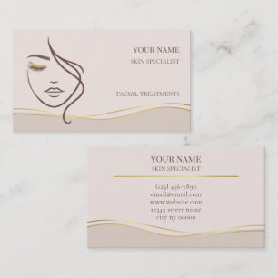 Skin care & Beauty Salon Business Card