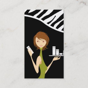 Skin Care Face Care Vector Shop Girl Business Card