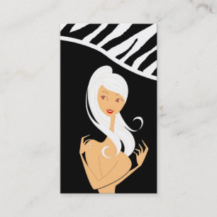 Skin Care Massage Spa Vector Girl Business Card