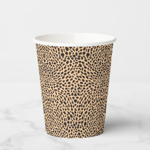 Skin cheetah decor paper cups