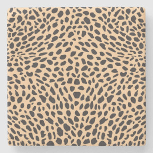 Skin cheetah decor stone coaster