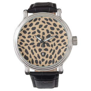 Skin cheetah decor watch