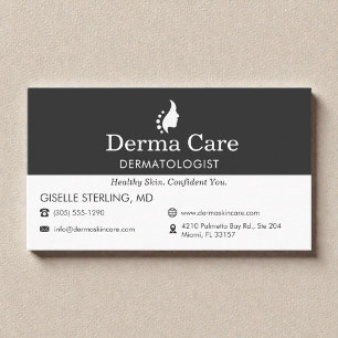 Skin Doctor Dermatologist Office Business Card