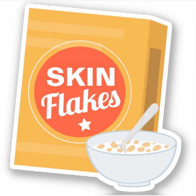 Skin Flakes Paramedic EMS 911 Humour Morale Sticke (Front)