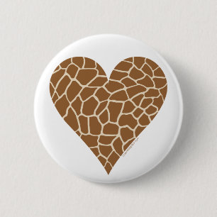 Skin Pattern, Colours of the Giraffe 6 Cm Round Badge