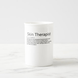 Skin Therapist Definition Skincare lover Bone China Mug