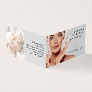 Skincare & Beauty Salon Appointment  Business Card
