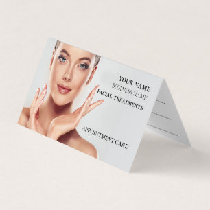 Skincare & Beauty Salon Appointment Business Card