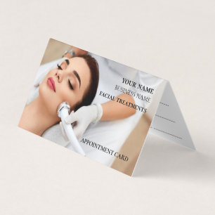 Skincare & Beauty Salon Appointment  Business Card