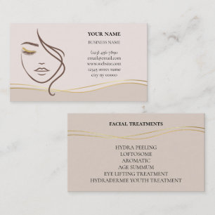 Skincare & Beauty Salon Business Card