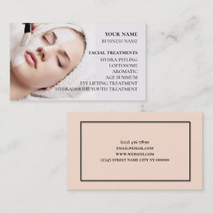 Skincare & Beauty Salon Business Card